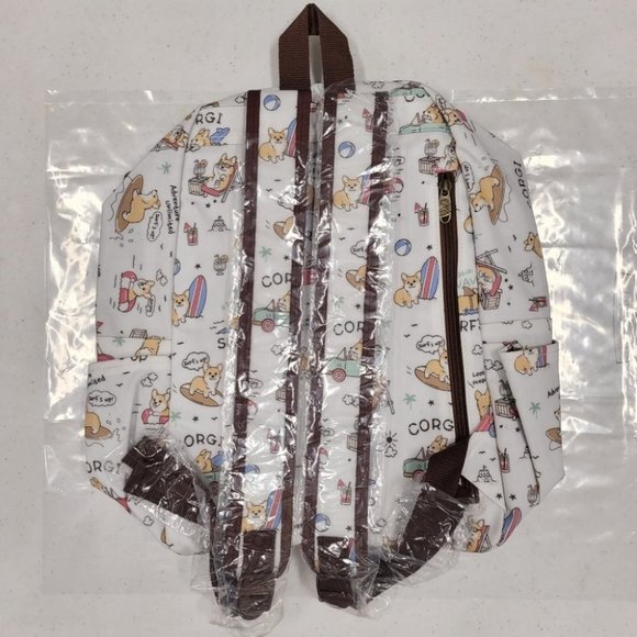 Waterproof Corgi Large Backpack for School Travel - Picture 6 of 10